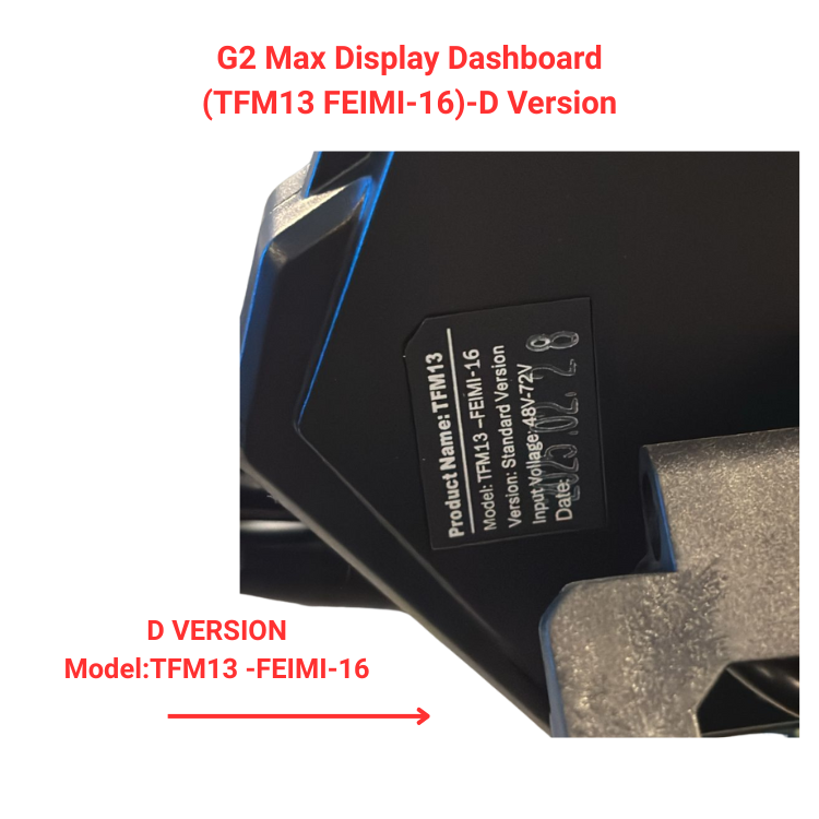 G2 Max Display Dashboard(TFM13FEIMI-16)-D Version