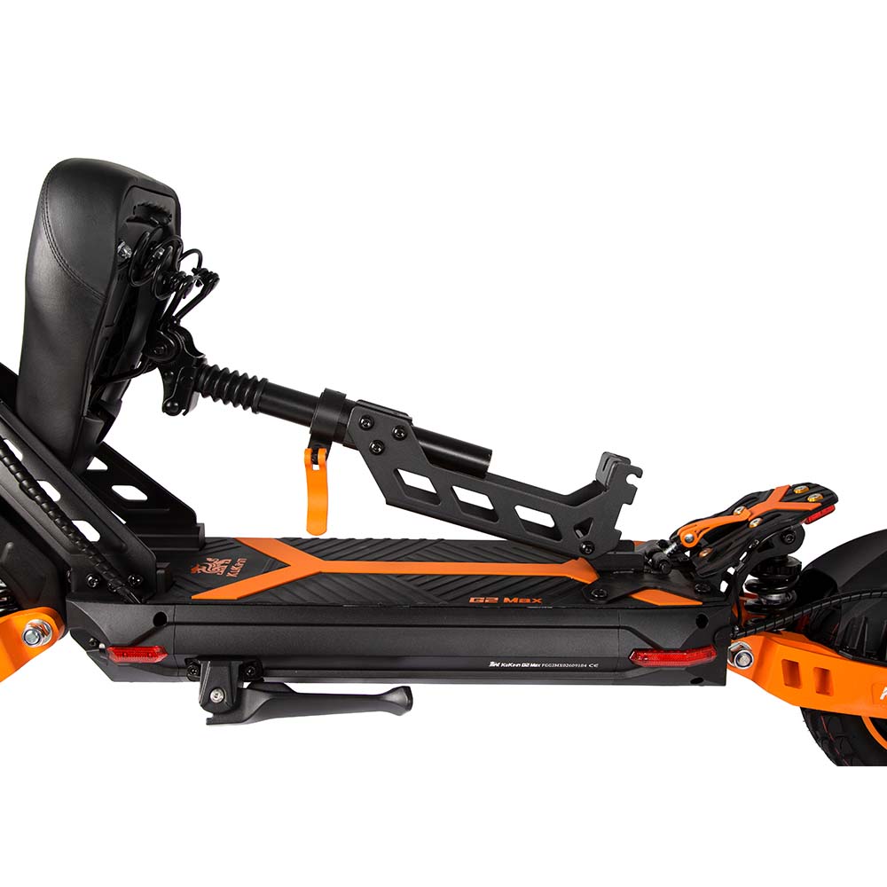 KuKirin G2 Max seat mount and rear suspension close-up